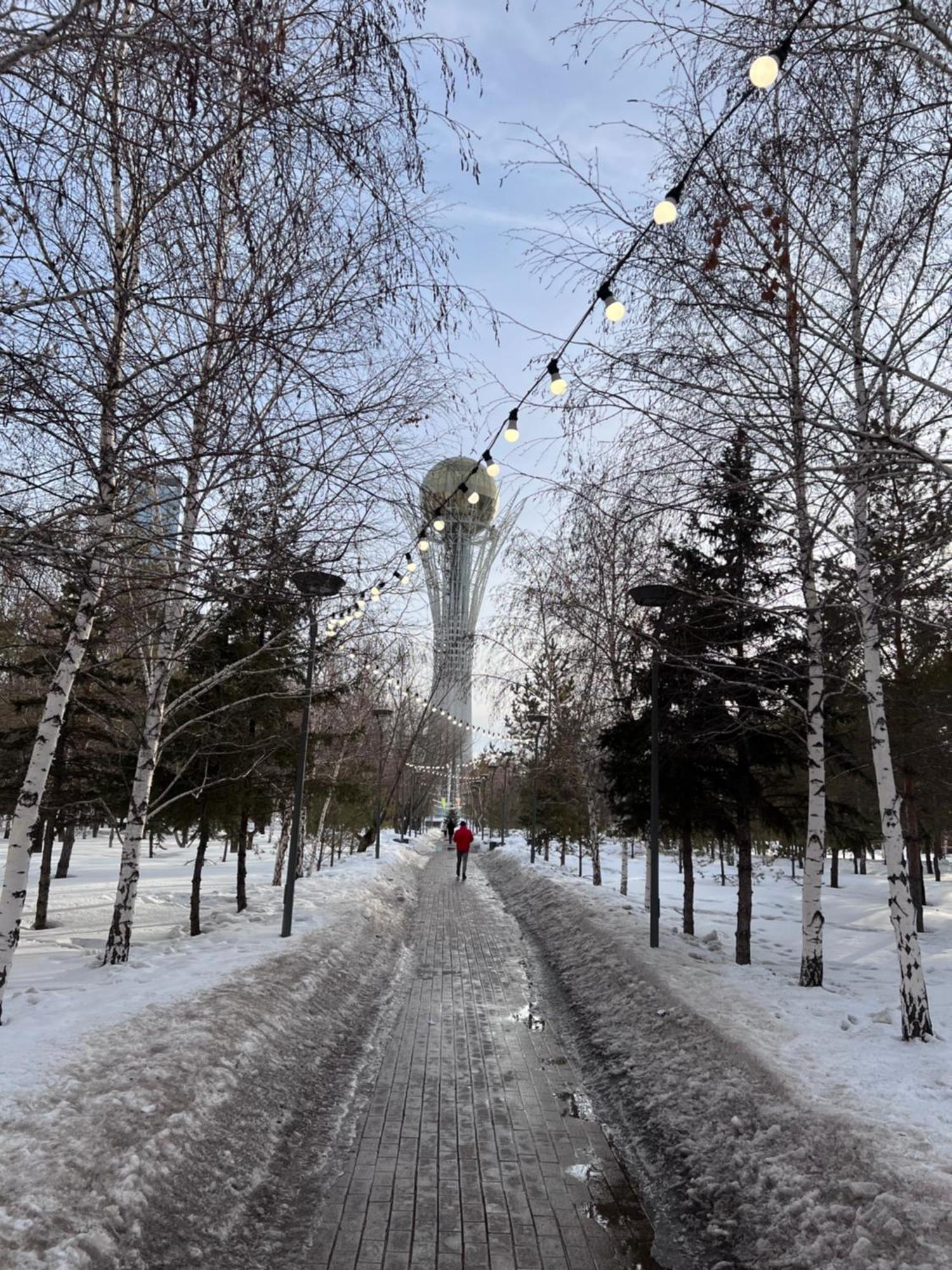 Уютная 1-комнатная квартира возле Байтерека Астана Экстерьер фото